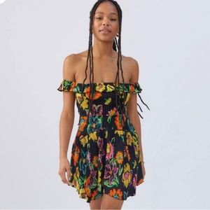 Urban Outfitters Aubrey off the shoulder dress